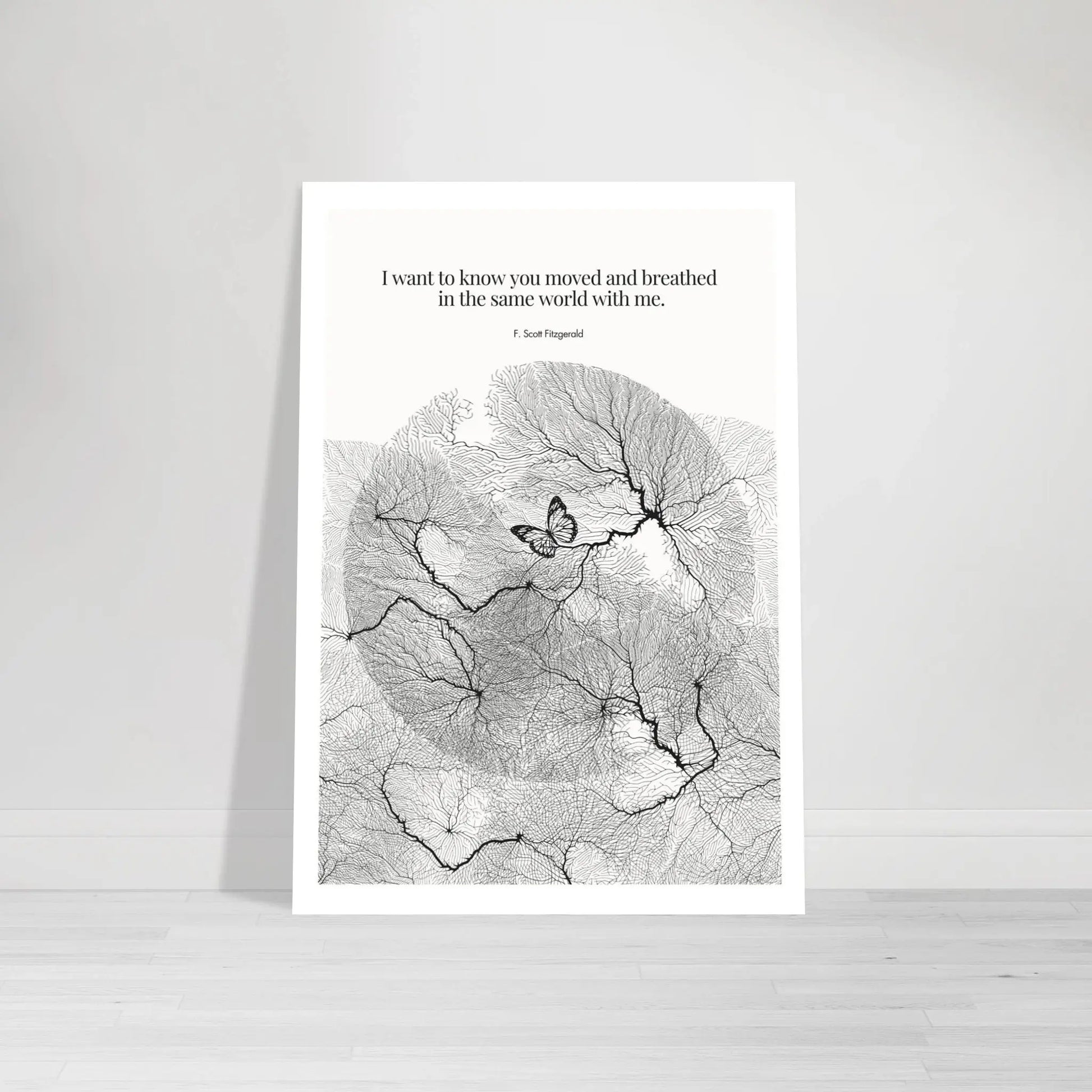 F. Scott Fitzgerald Quote Poster Art Print - INK & FRAME STUDIO