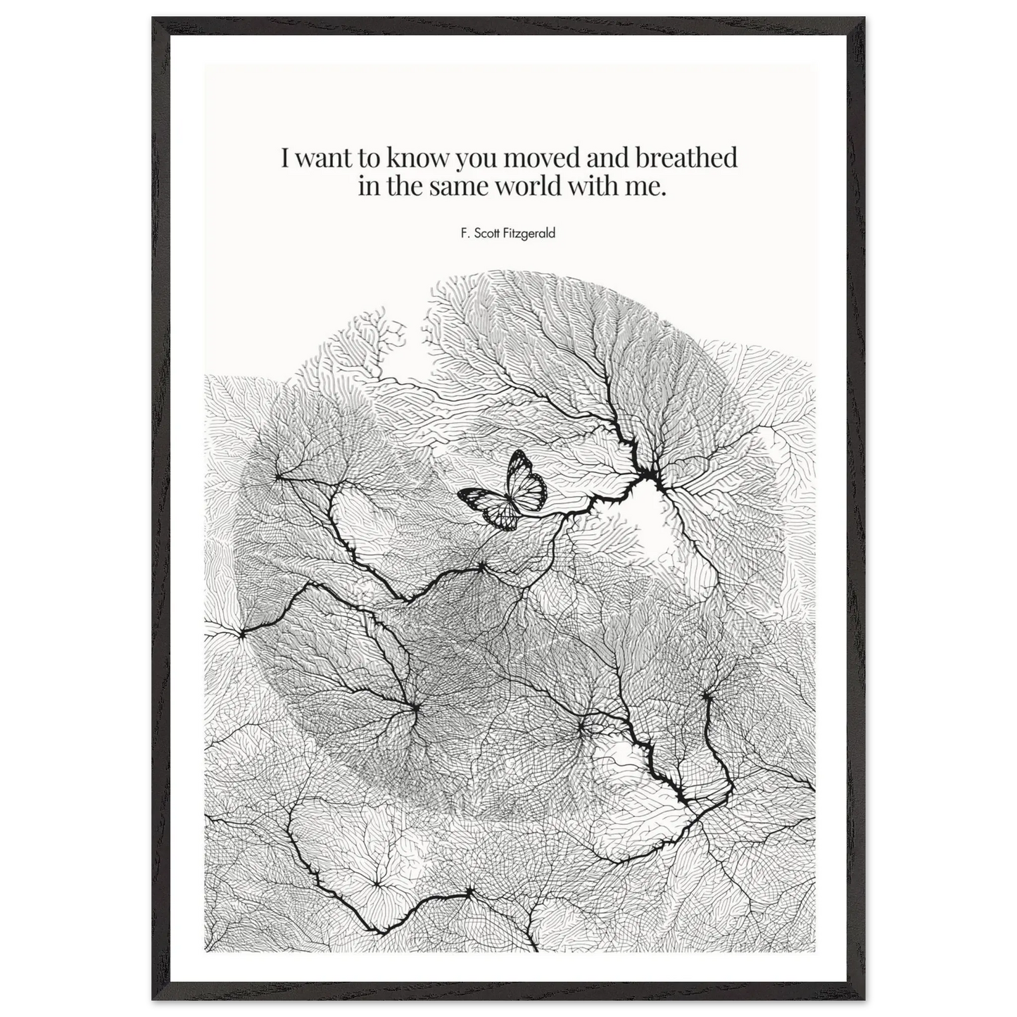 F. Scott Fitzgerald Quote Poster Art Print - INK & FRAME STUDIO
