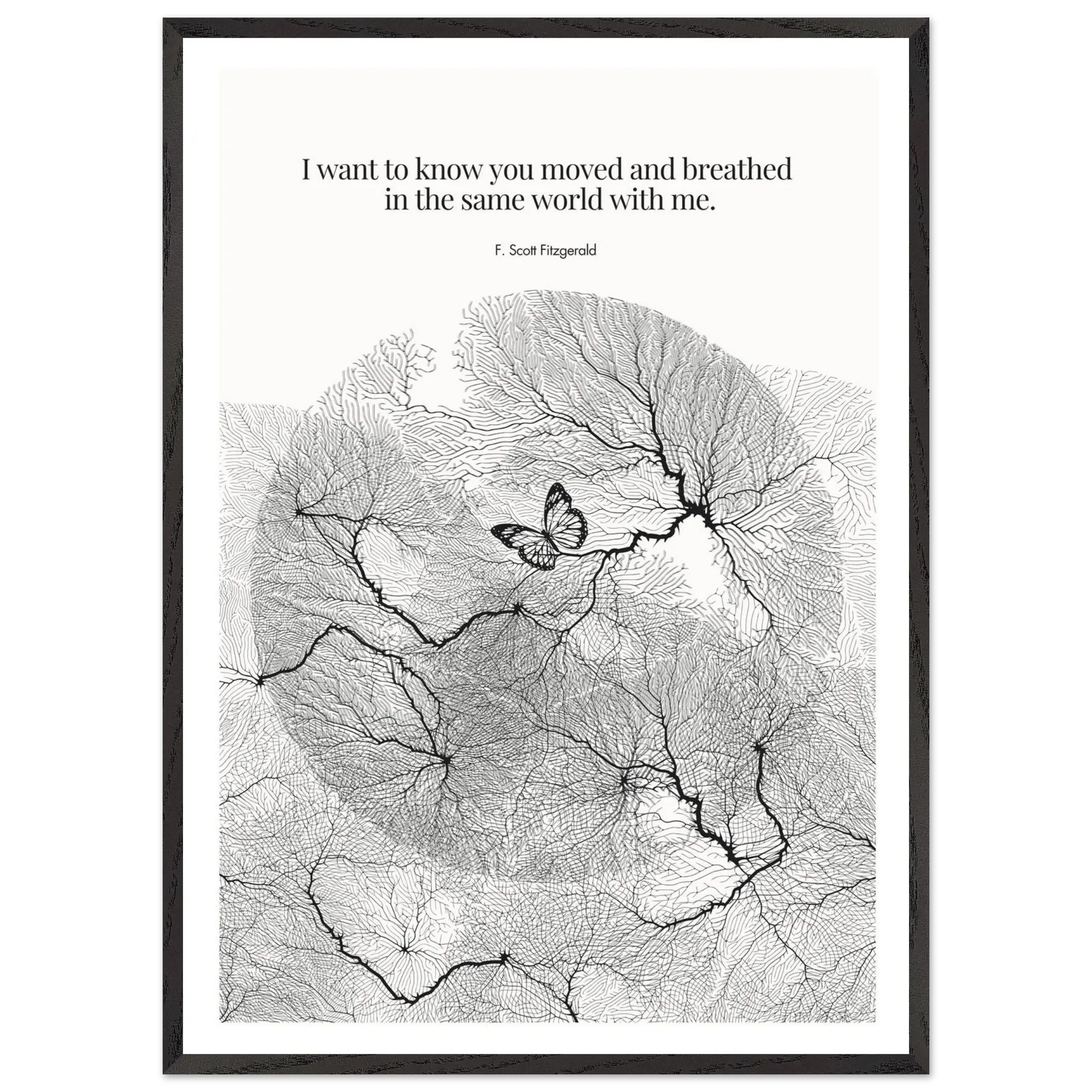 F. Scott Fitzgerald Quote Poster Art Print - INK & FRAME STUDIO