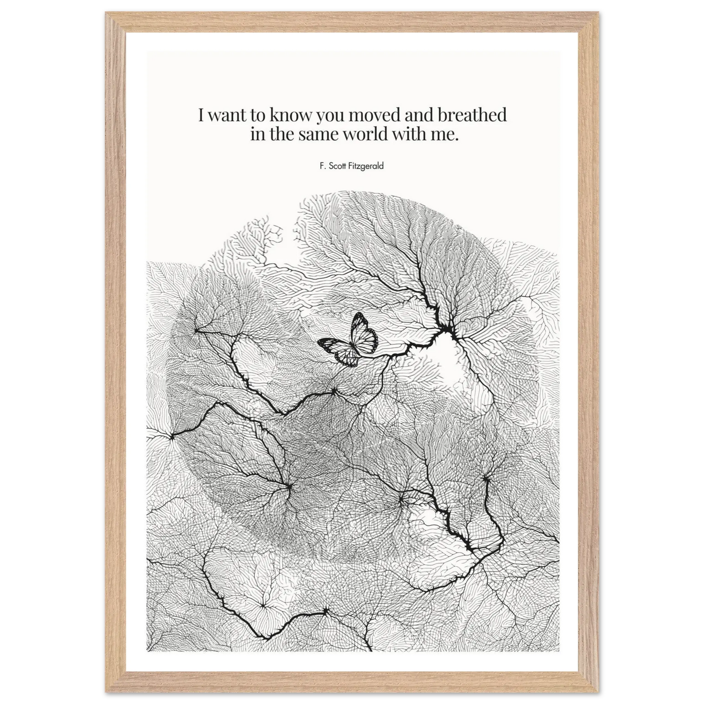 F. Scott Fitzgerald Quote Poster Art Print - INK & FRAME STUDIO