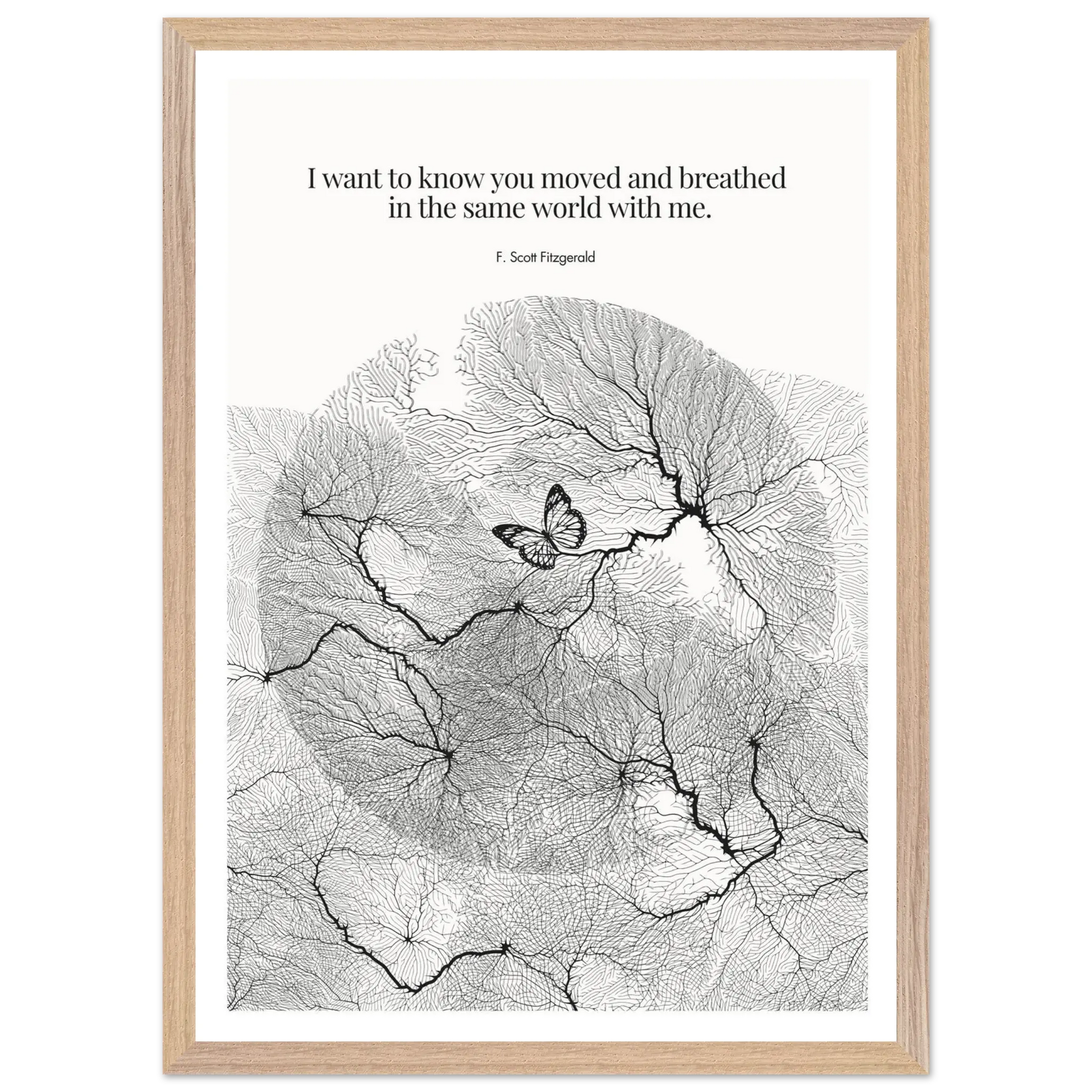 F. Scott Fitzgerald Quote Poster Art Print - INK & FRAME STUDIO
