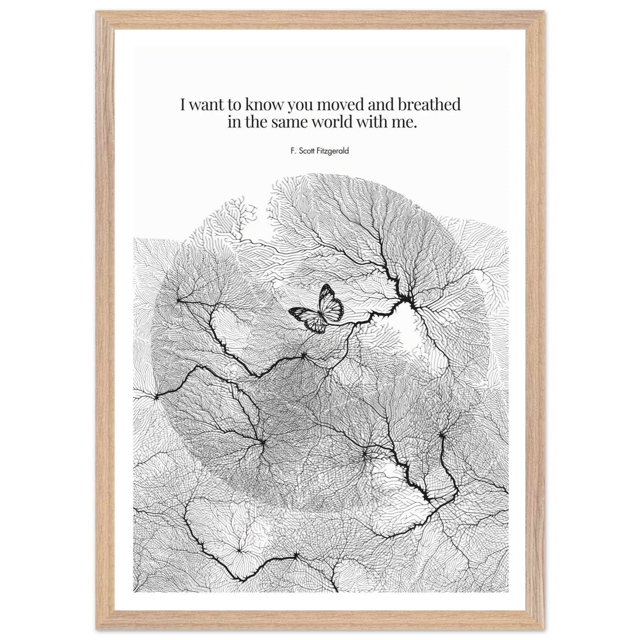 F. Scott Fitzgerald Quote Poster Art Print - INK & FRAME STUDIO