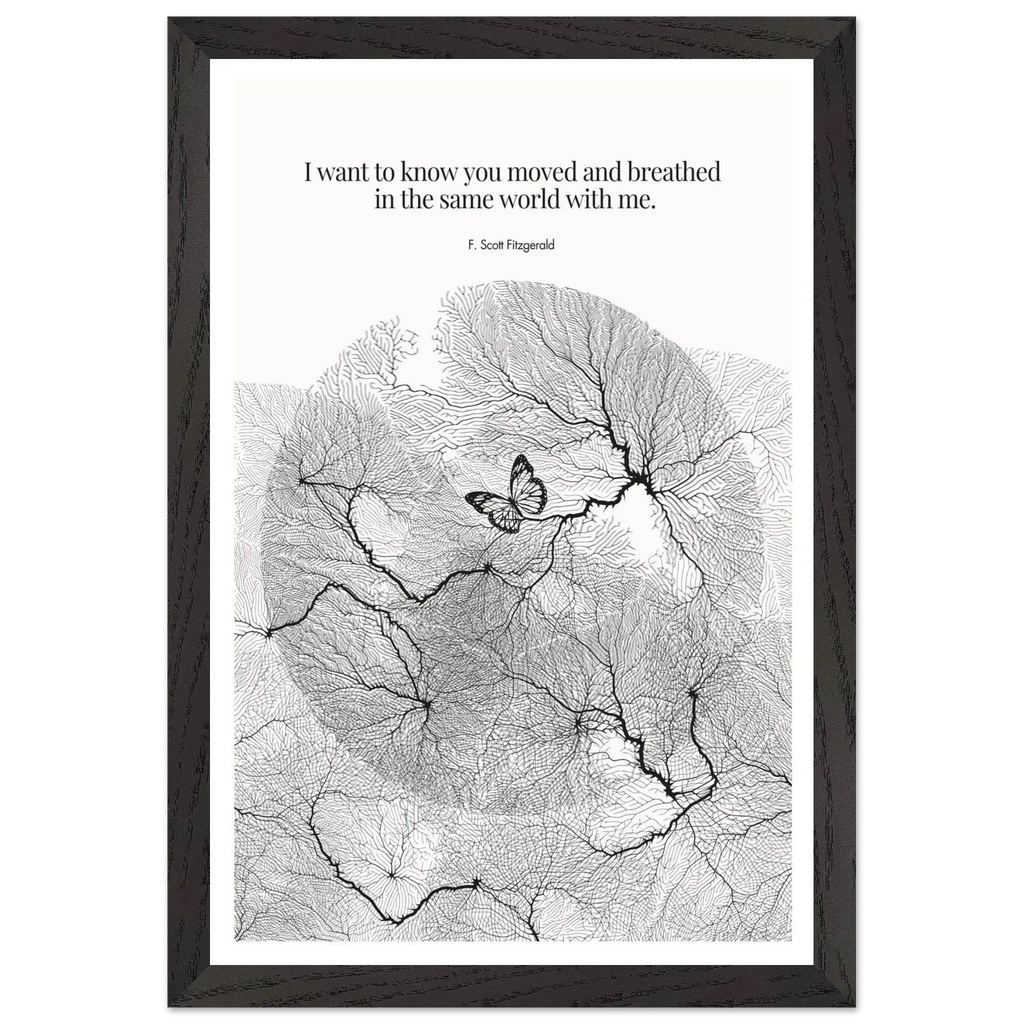F. Scott Fitzgerald Quote Poster Art Print - INK & FRAME STUDIO