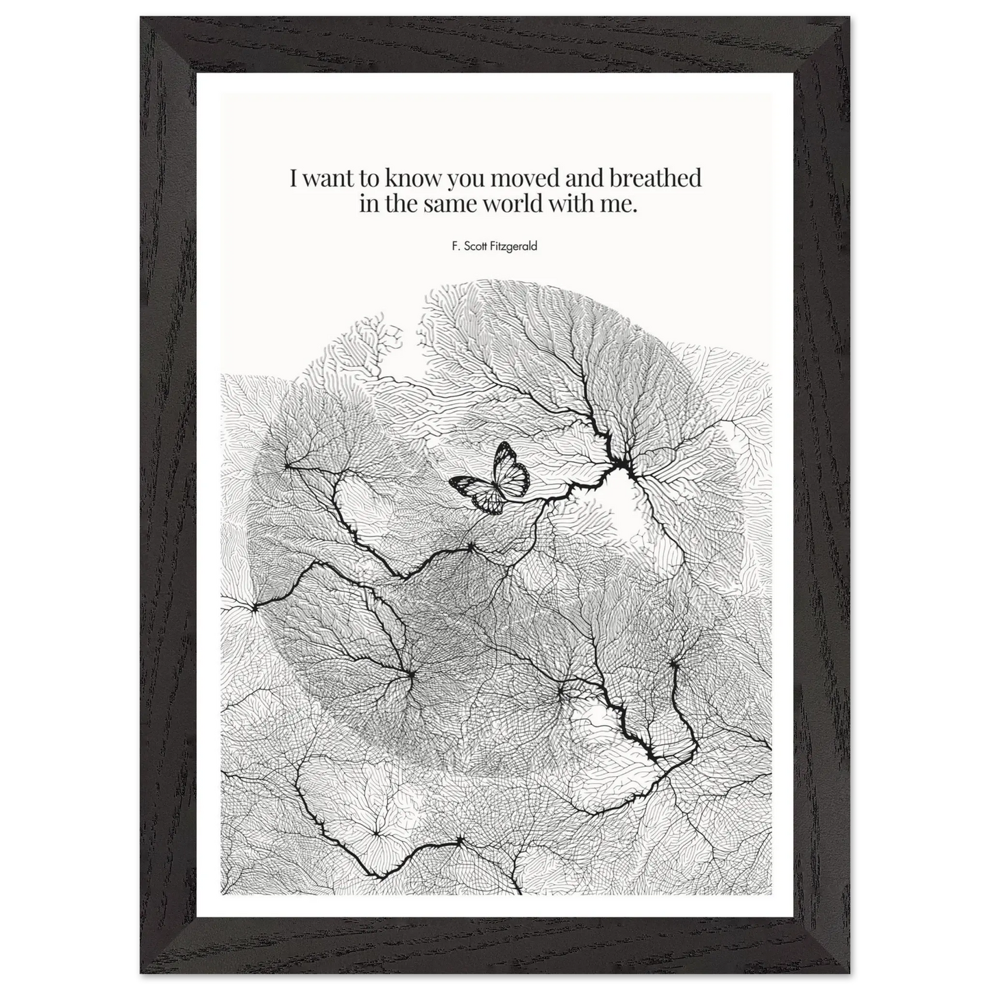 F. Scott Fitzgerald Quote Poster Art Print - INK & FRAME STUDIO