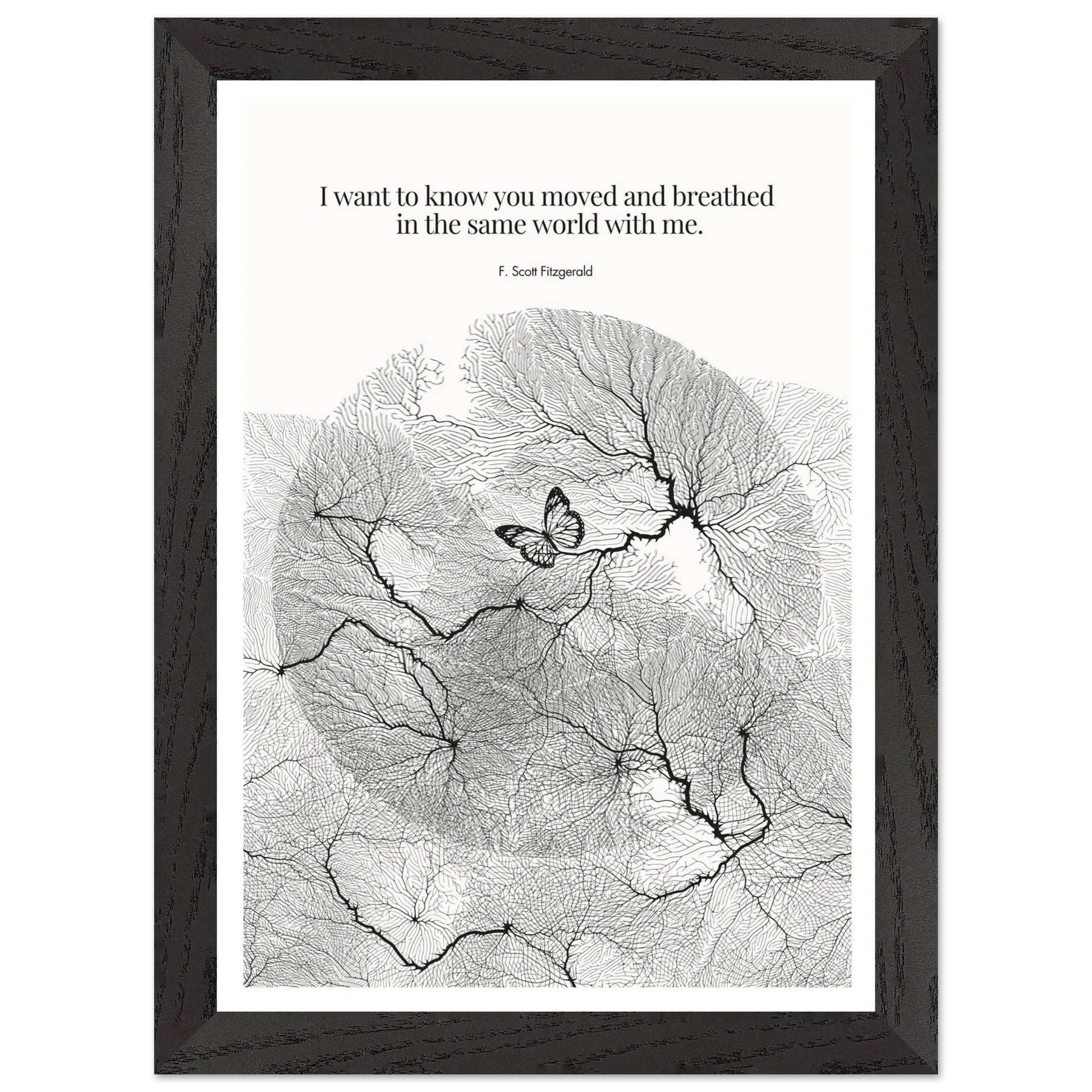 F. Scott Fitzgerald Quote Poster Art Print - INK & FRAME STUDIO