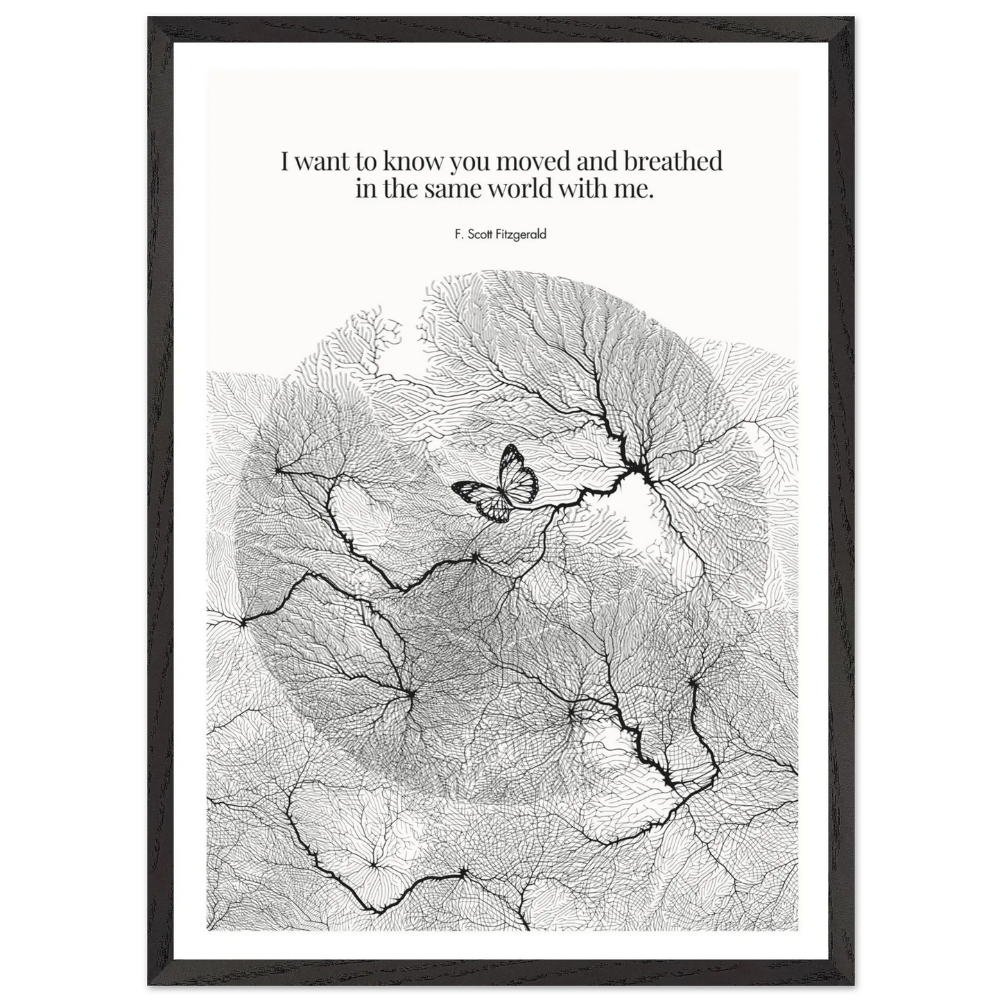 F. Scott Fitzgerald Quote Poster Art Print - INK & FRAME STUDIO