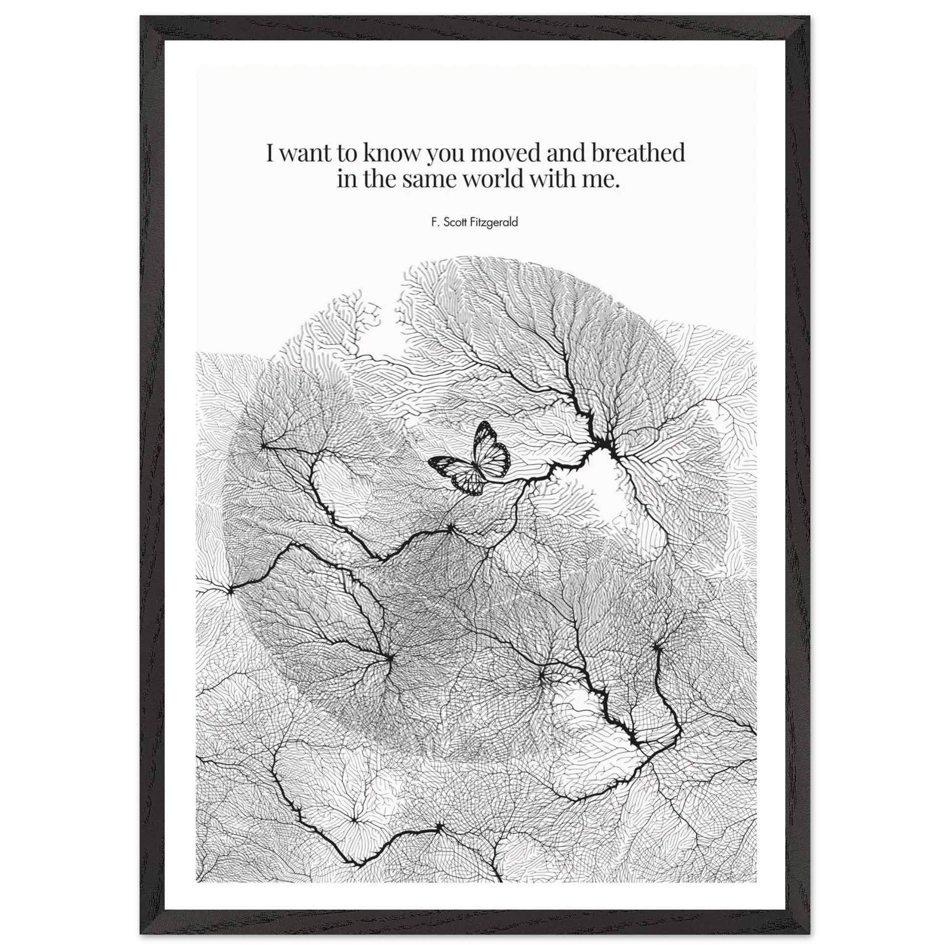 F. Scott Fitzgerald Quote Poster Art Print - INK & FRAME STUDIO