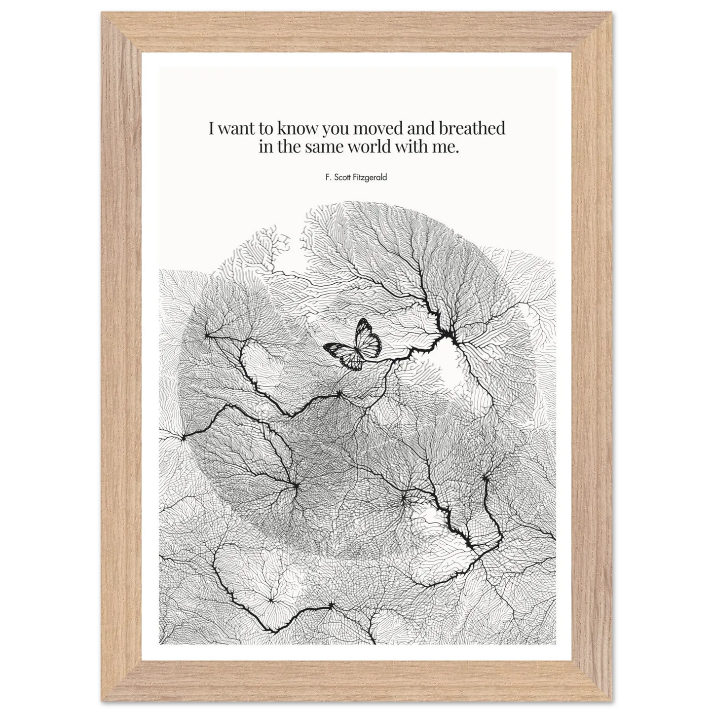 F. Scott Fitzgerald Quote Poster Art Print - INK & FRAME STUDIO