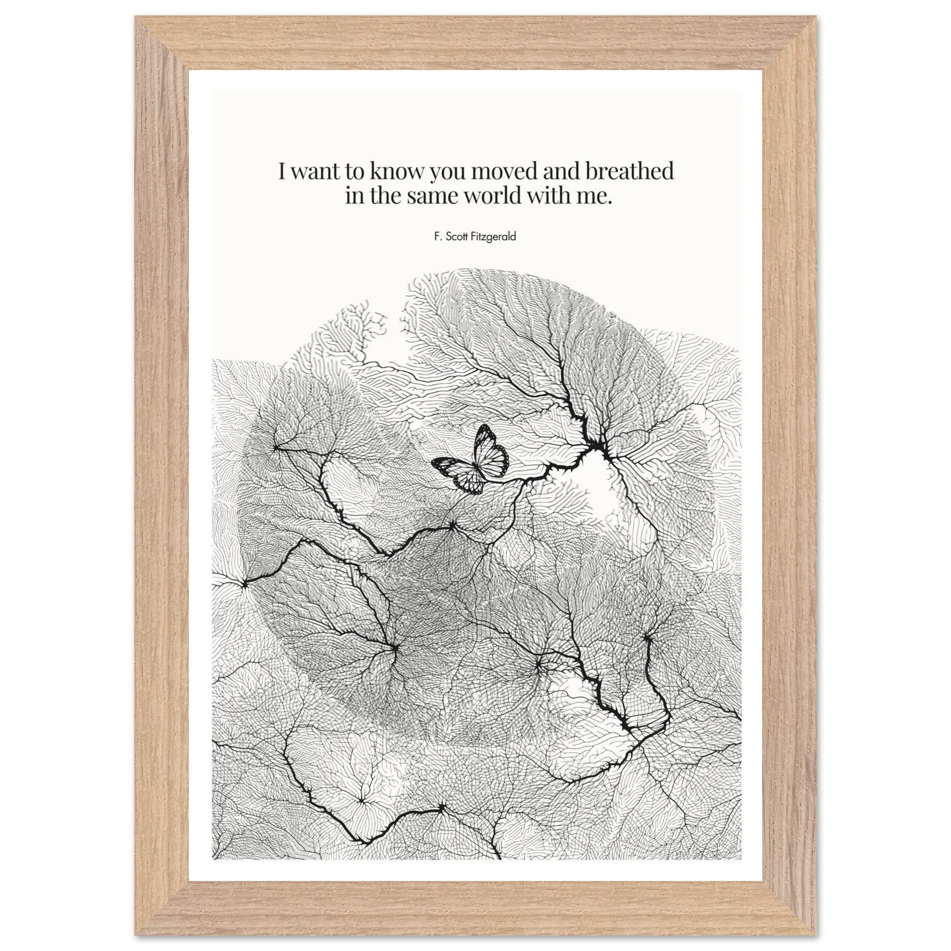 F. Scott Fitzgerald Quote Poster Art Print - INK & FRAME STUDIO