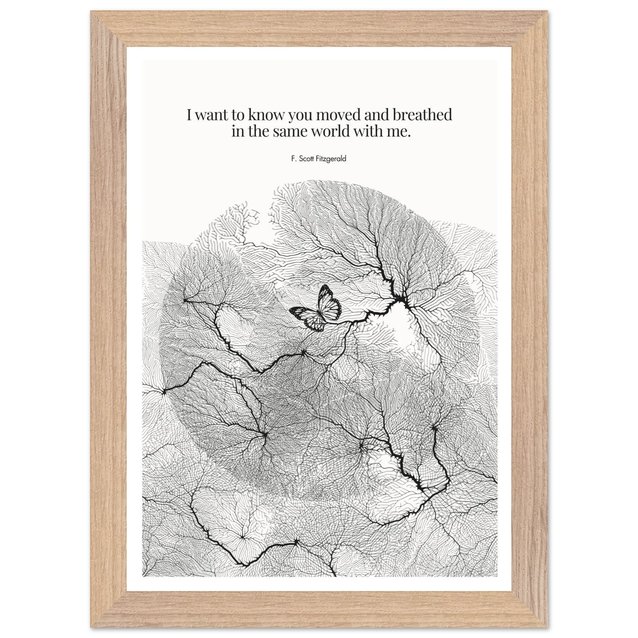 F. Scott Fitzgerald Quote Poster Art Print - INK & FRAME STUDIO
