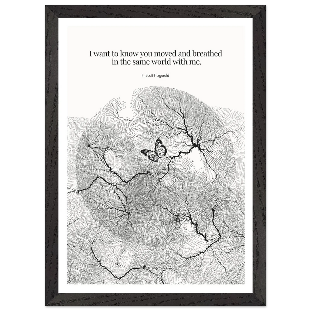 F. Scott Fitzgerald Quote Poster Art Print - INK & FRAME STUDIO