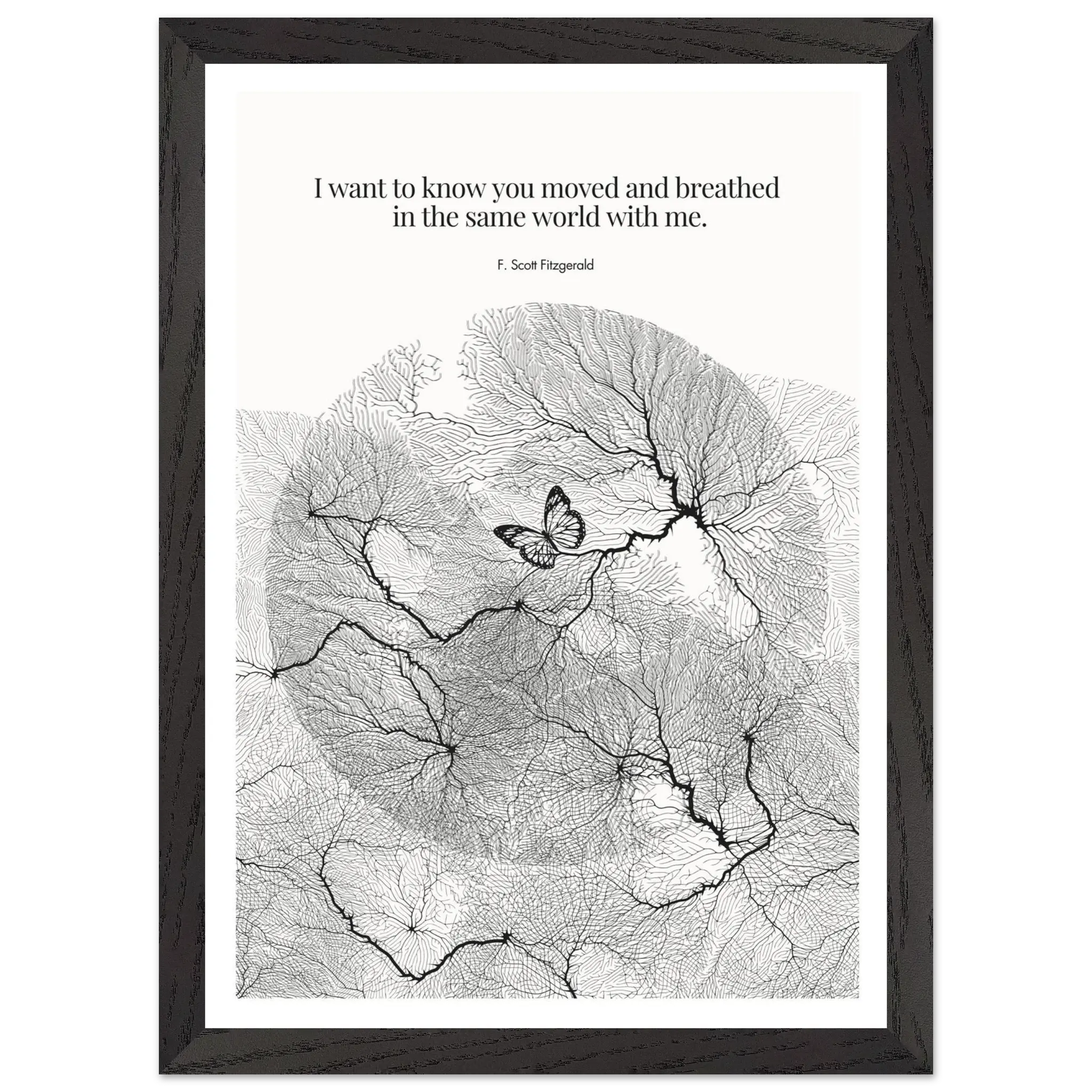 F. Scott Fitzgerald Quote Poster Art Print - INK & FRAME STUDIO