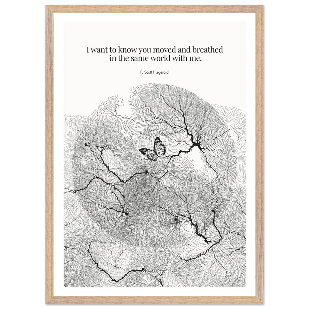 F. Scott Fitzgerald Quote Poster Art Print - INK & FRAME STUDIO