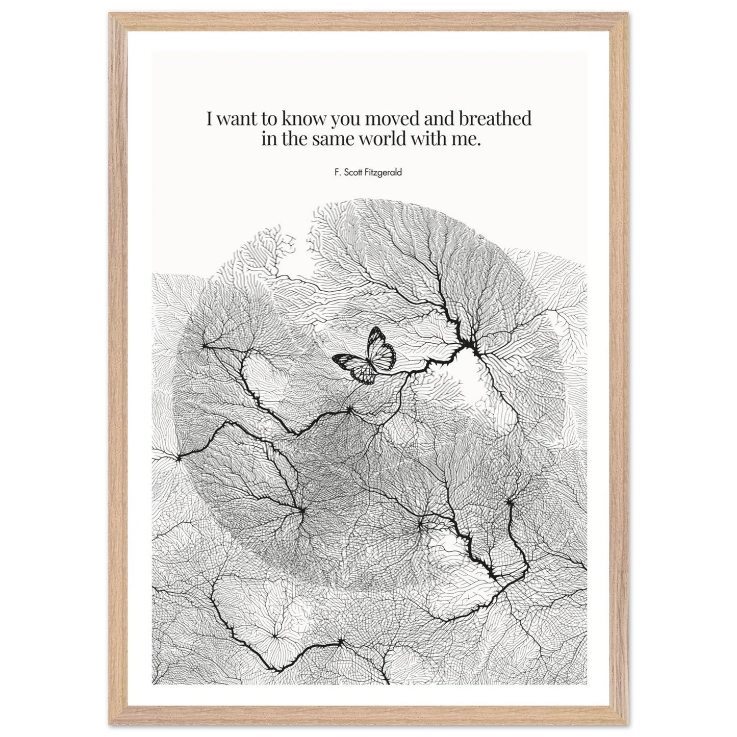 F. Scott Fitzgerald Quote Poster Art Print - INK & FRAME STUDIO