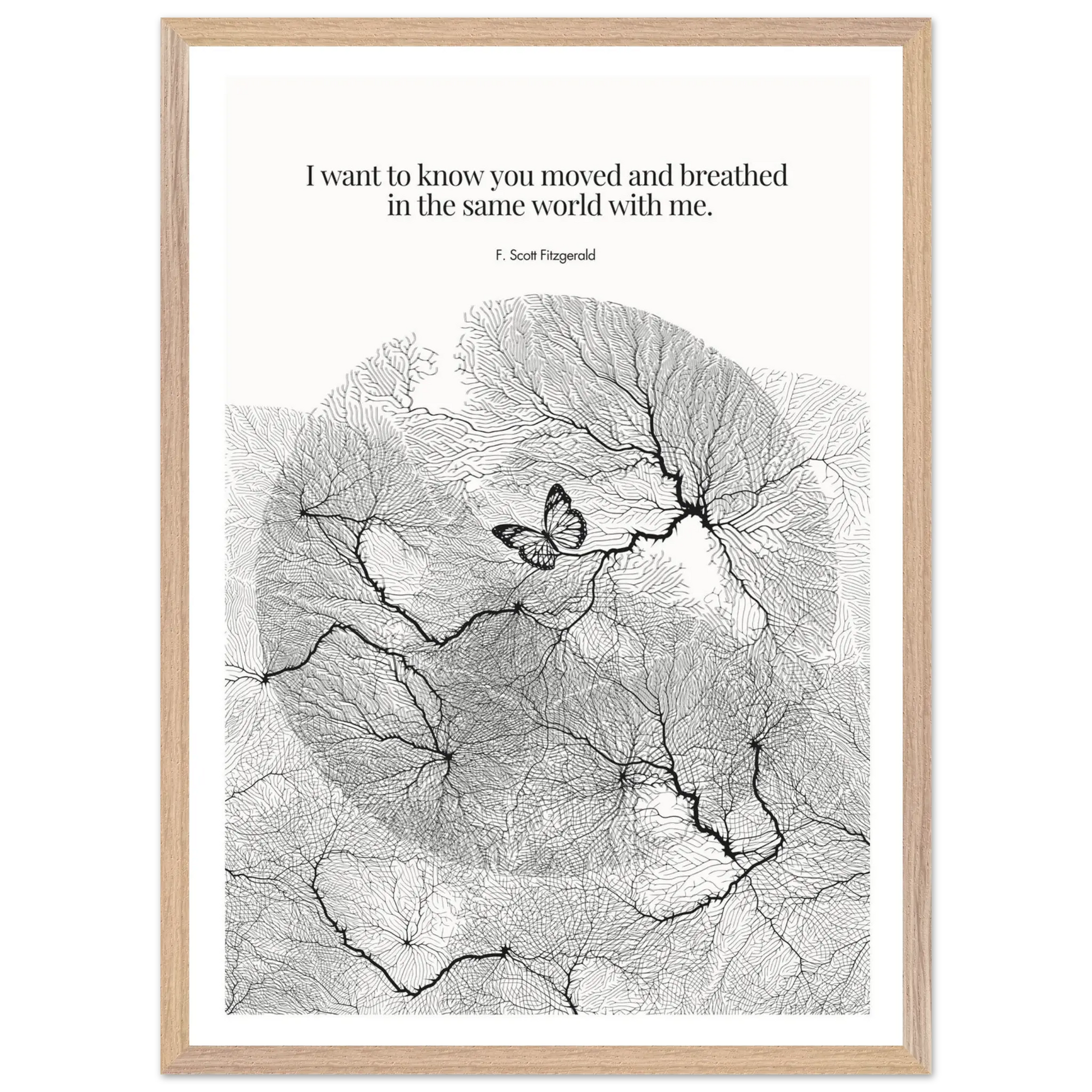 F. Scott Fitzgerald Quote Poster Art Print - INK & FRAME STUDIO