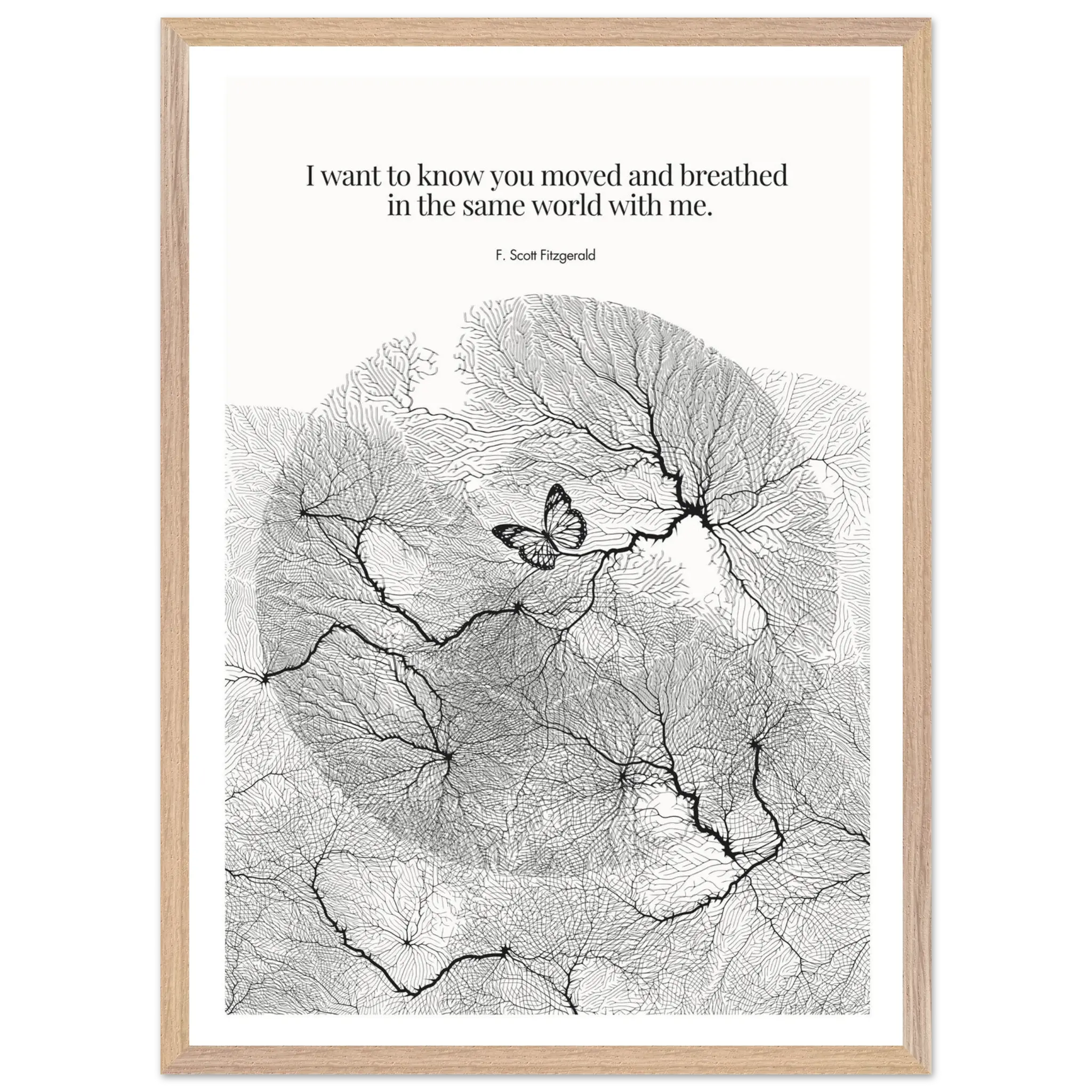 F. Scott Fitzgerald Quote Poster Art Print - INK & FRAME STUDIO