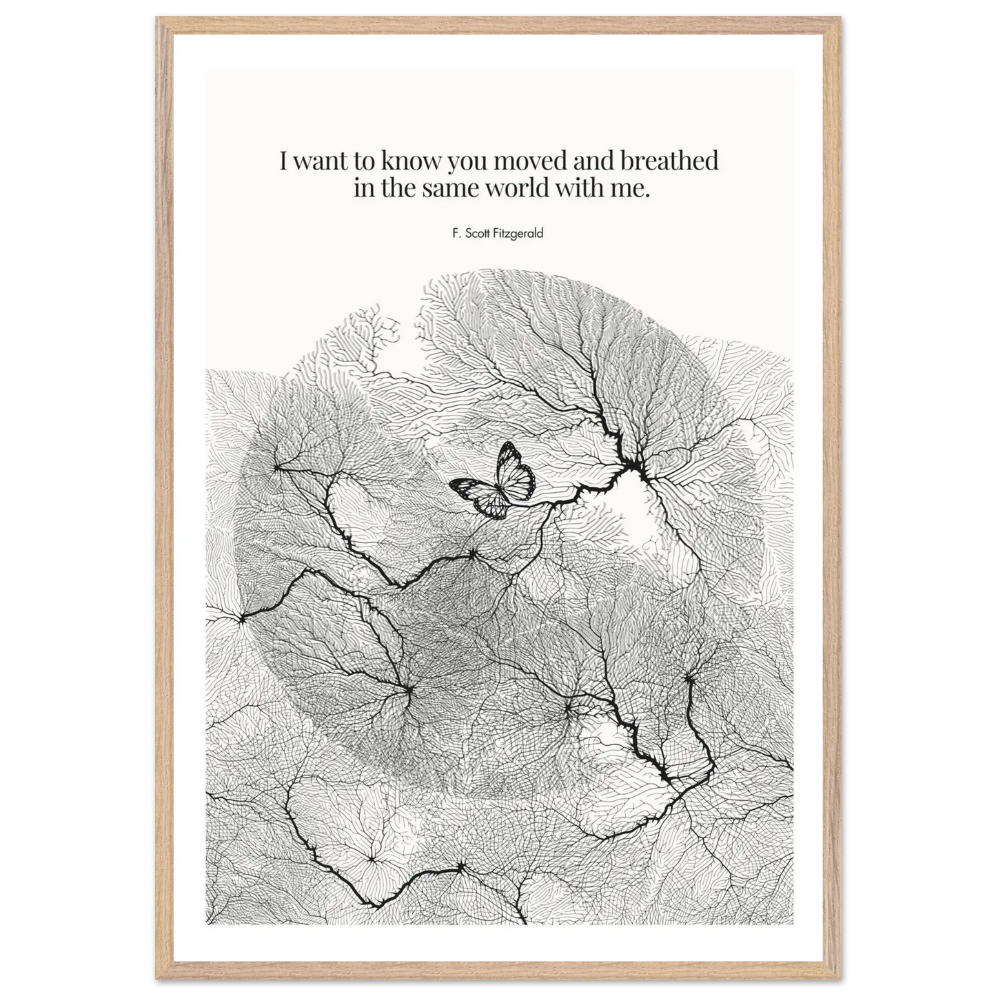 F. Scott Fitzgerald Quote Poster Art Print - INK & FRAME STUDIO
