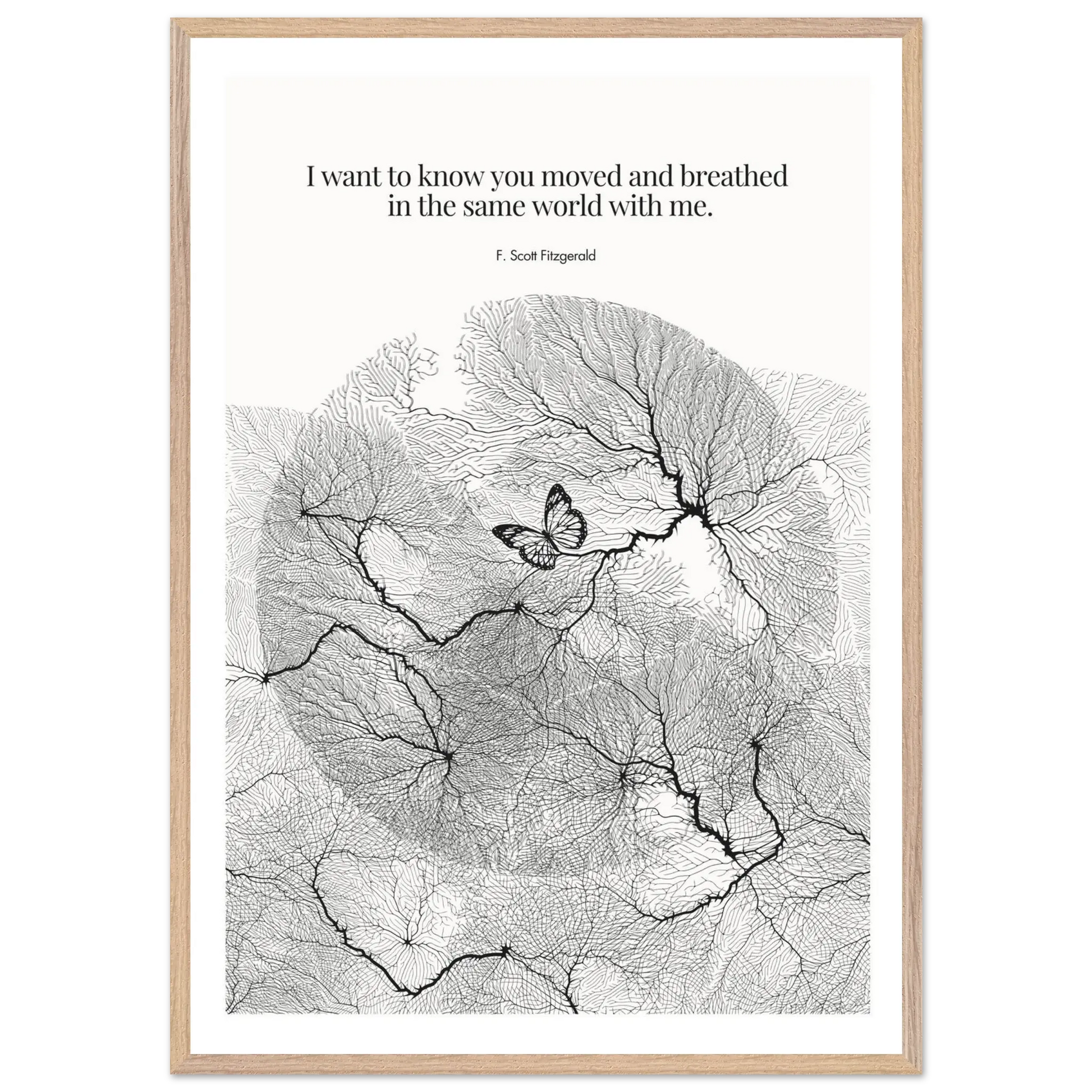 F. Scott Fitzgerald Quote Poster Art Print - INK & FRAME STUDIO