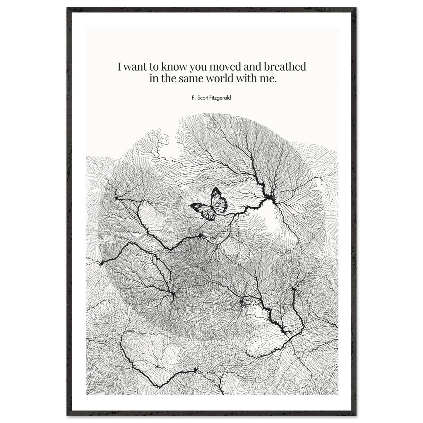 F. Scott Fitzgerald Quote Poster Art Print - INK & FRAME STUDIO