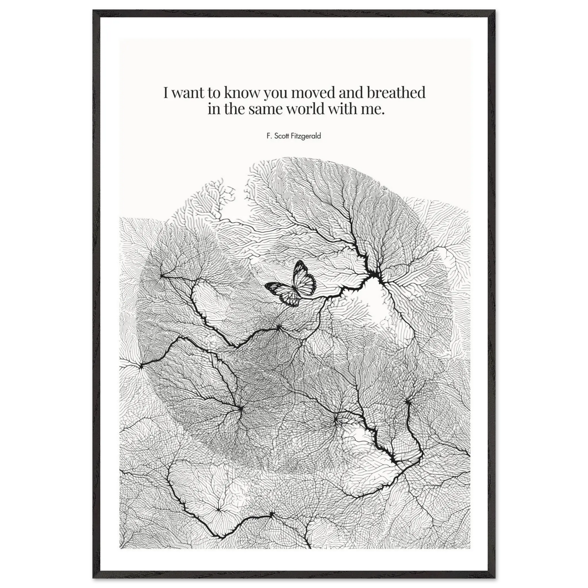 F. Scott Fitzgerald Quote Poster Art Print - INK & FRAME STUDIO