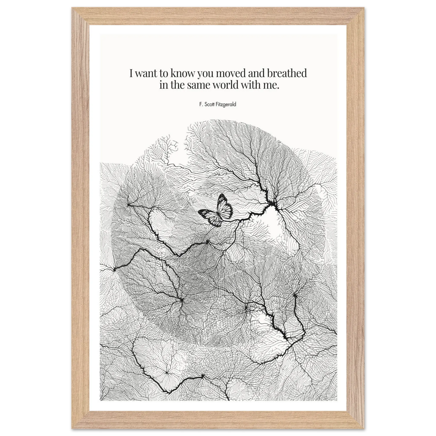F. Scott Fitzgerald Quote Poster Art Print - INK & FRAME STUDIO