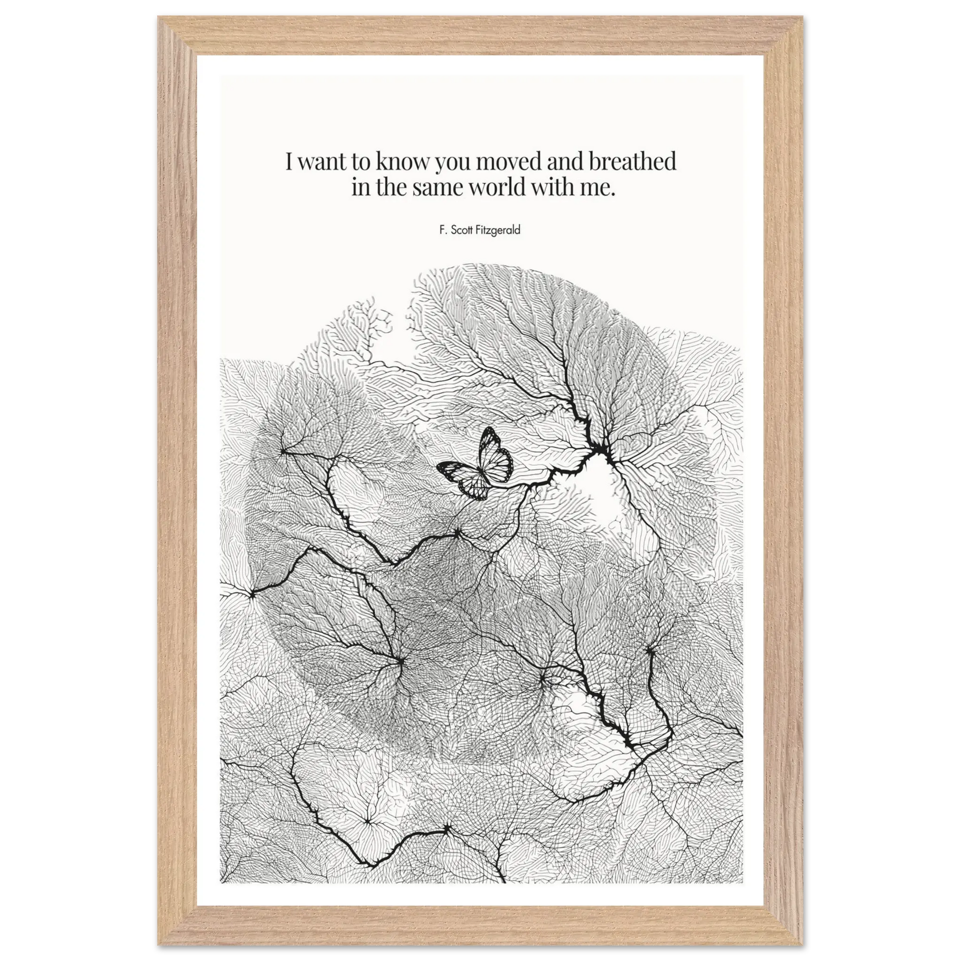 F. Scott Fitzgerald Quote Poster Art Print - INK & FRAME STUDIO
