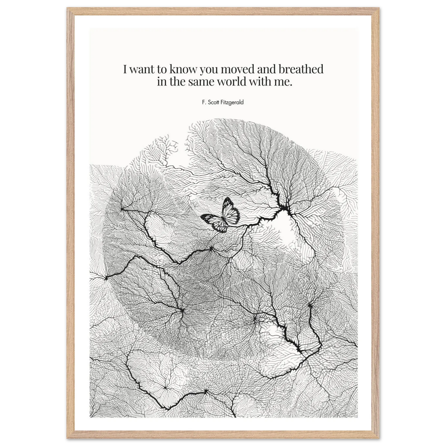 F. Scott Fitzgerald Quote Poster Art Print - INK & FRAME STUDIO