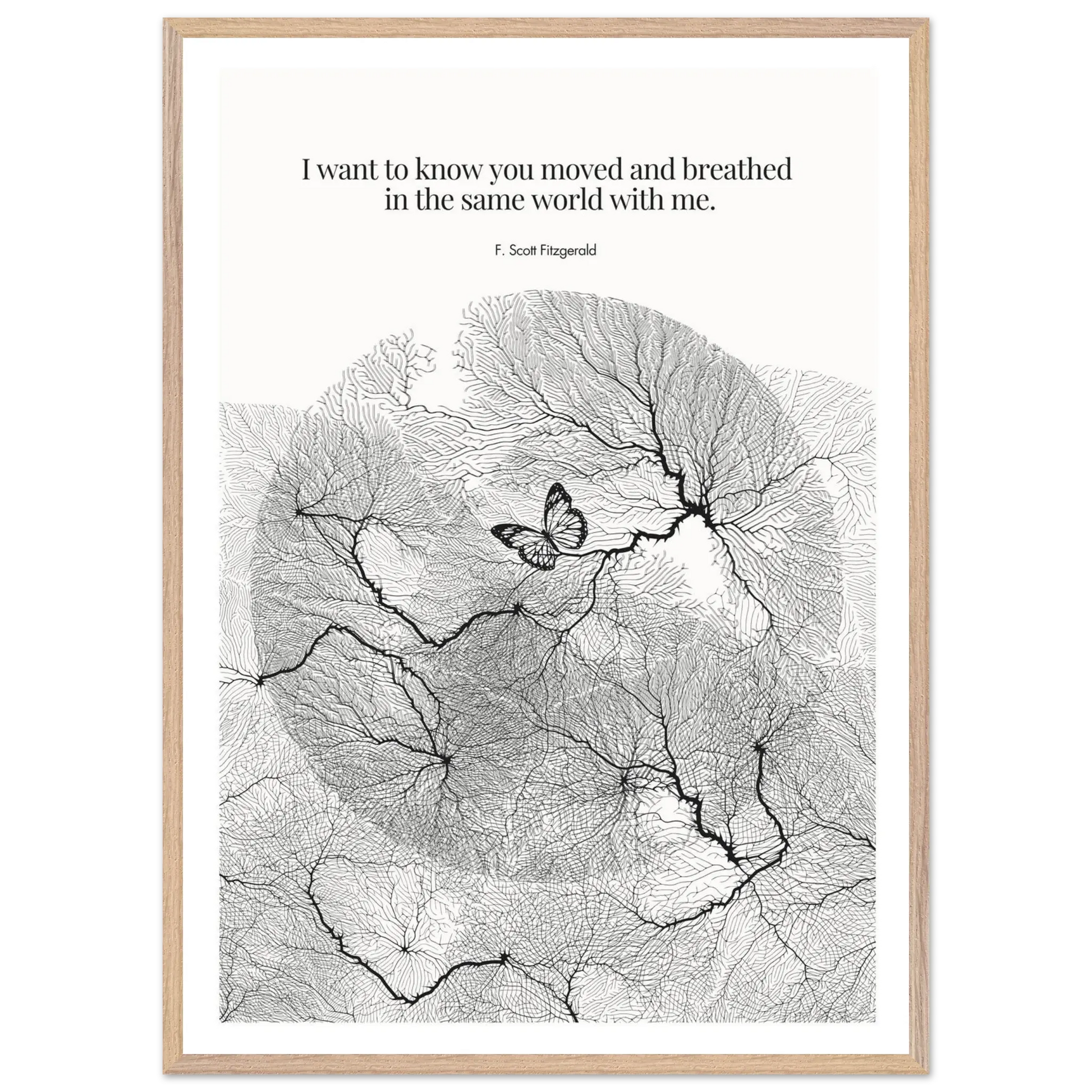 F. Scott Fitzgerald Quote Poster Art Print - INK & FRAME STUDIO