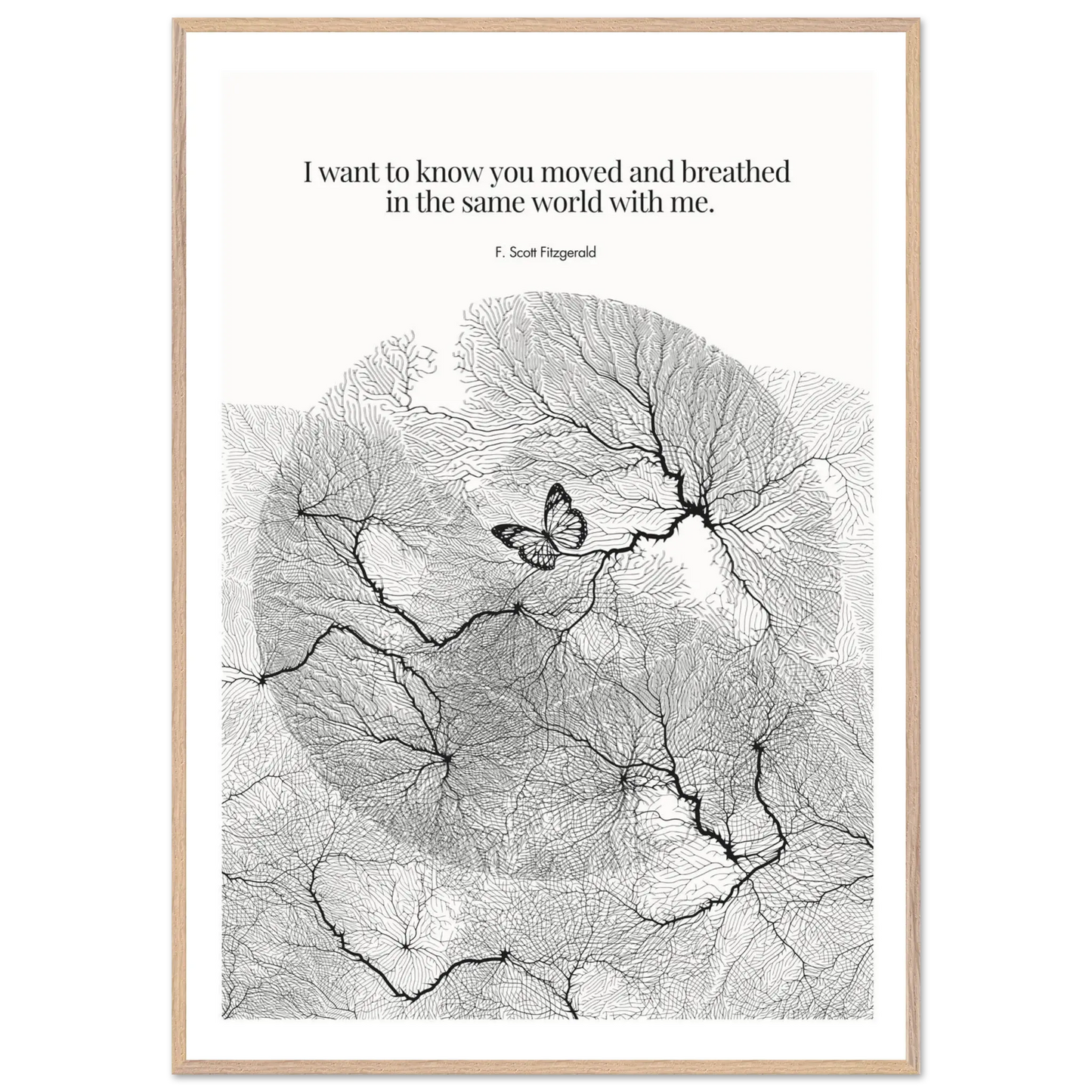 F. Scott Fitzgerald Quote Poster Art Print - INK & FRAME STUDIO