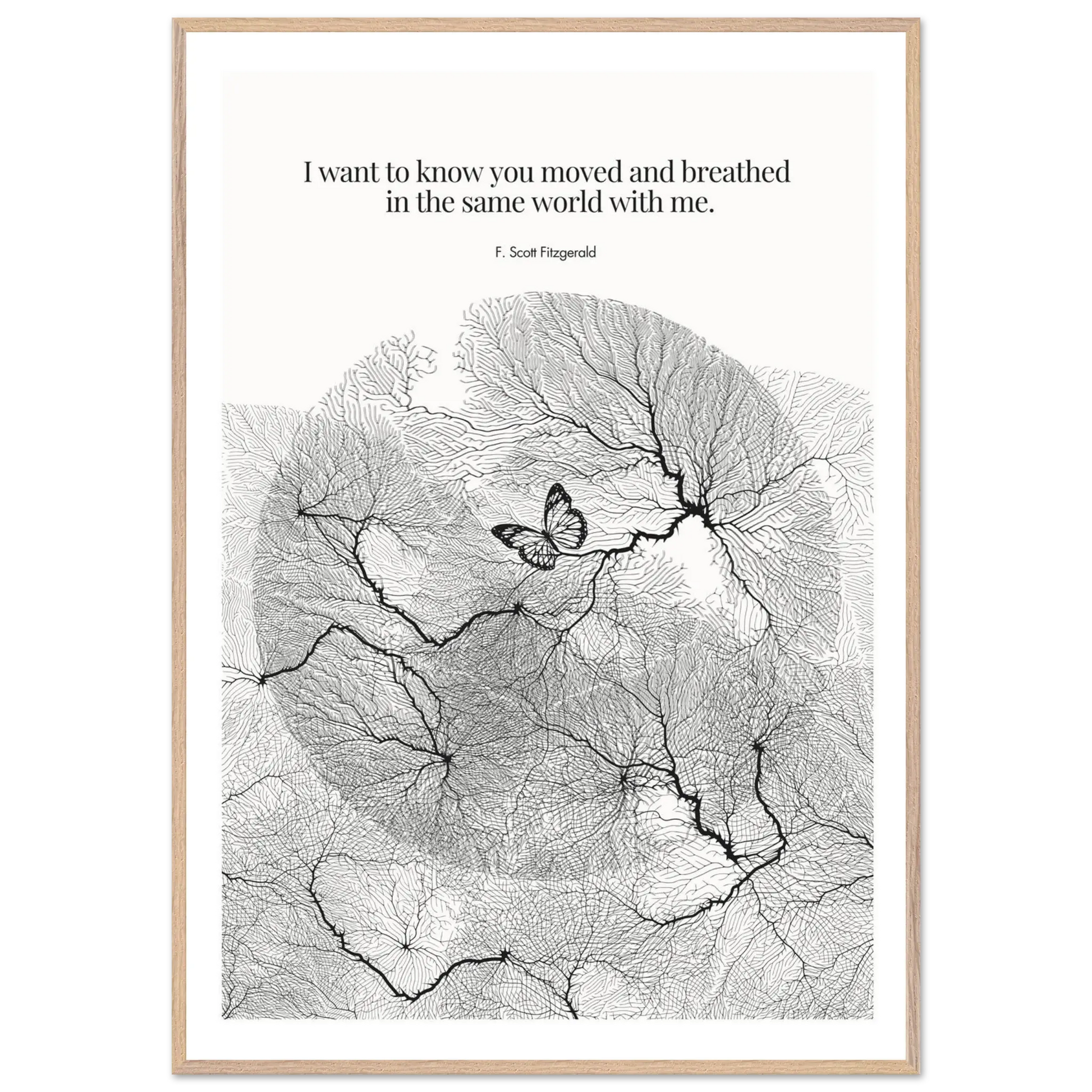 F. Scott Fitzgerald Quote Poster Art Print - INK & FRAME STUDIO