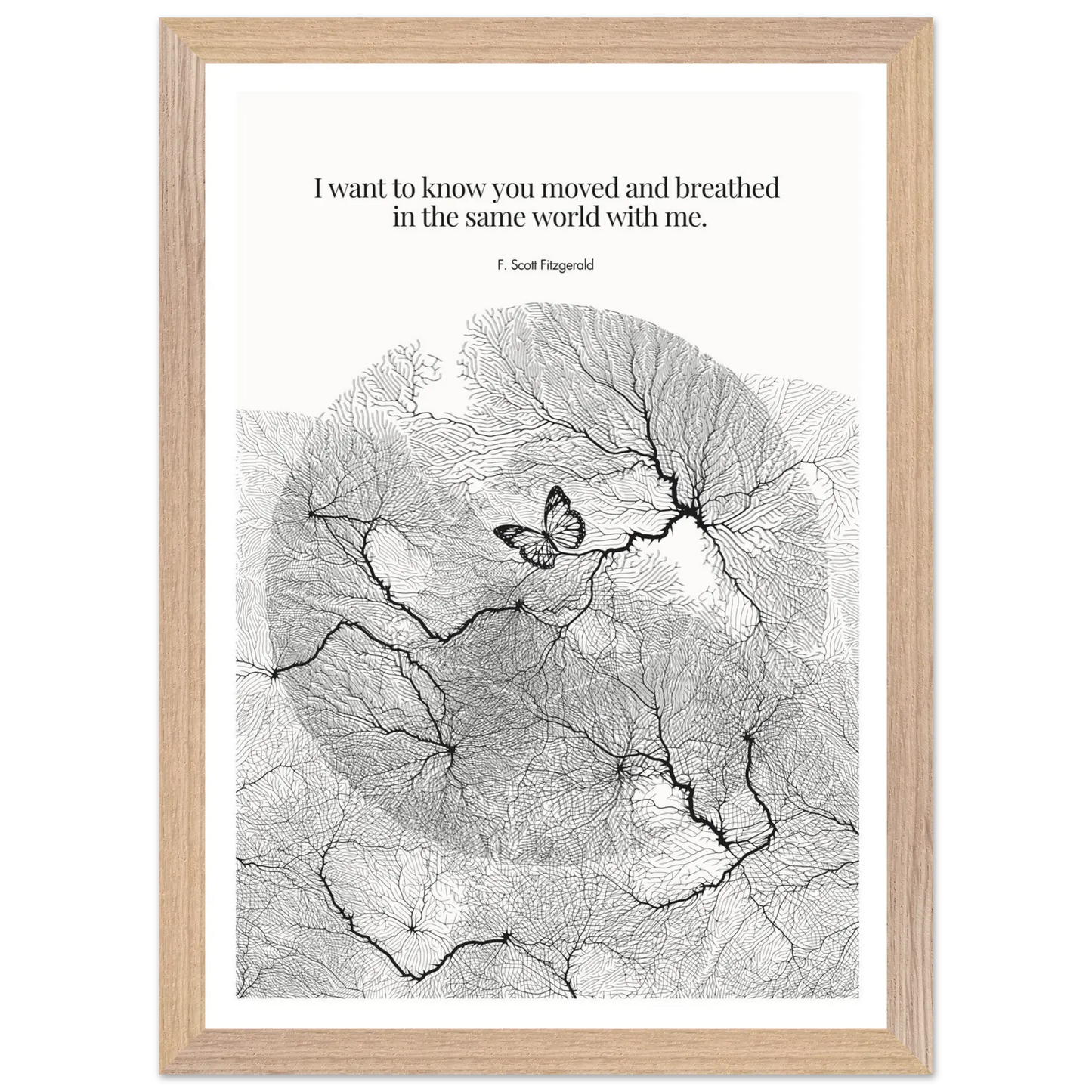 F. Scott Fitzgerald Quote Poster Art Print - INK & FRAME STUDIO