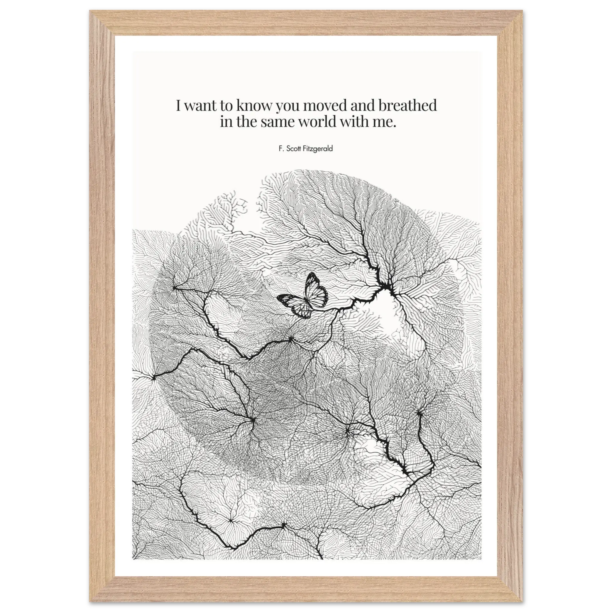 F. Scott Fitzgerald Quote Poster Art Print - INK & FRAME STUDIO