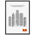 Oscar Wilde Quote Print – “To Live Is the Rarest Thing” Minimalist Wall Art - INK & FRAME STUDIO