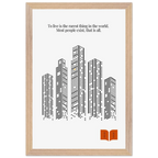 Oscar Wilde Quote Print – “To Live Is the Rarest Thing” Minimalist Wall Art - INK & FRAME STUDIO
