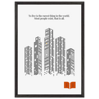 Oscar Wilde Quote Print – “To Live Is the Rarest Thing” Minimalist Wall Art - INK & FRAME STUDIO
