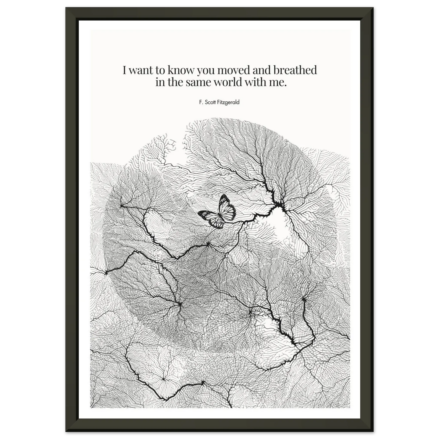 F. Scott Fitzgerald Quote Poster Art Print - INK & FRAME STUDIO