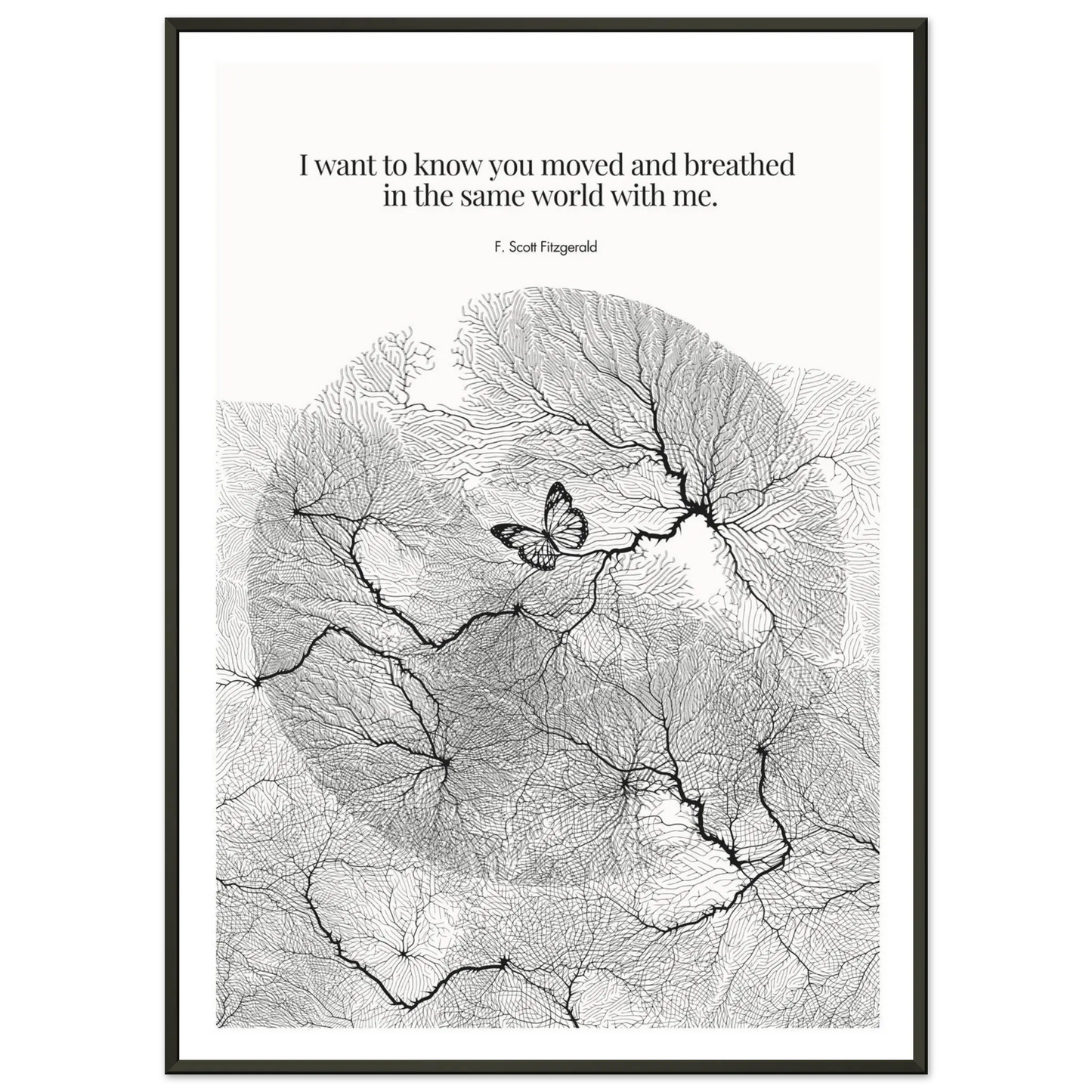 F. Scott Fitzgerald Quote Poster Art Print - INK & FRAME STUDIO