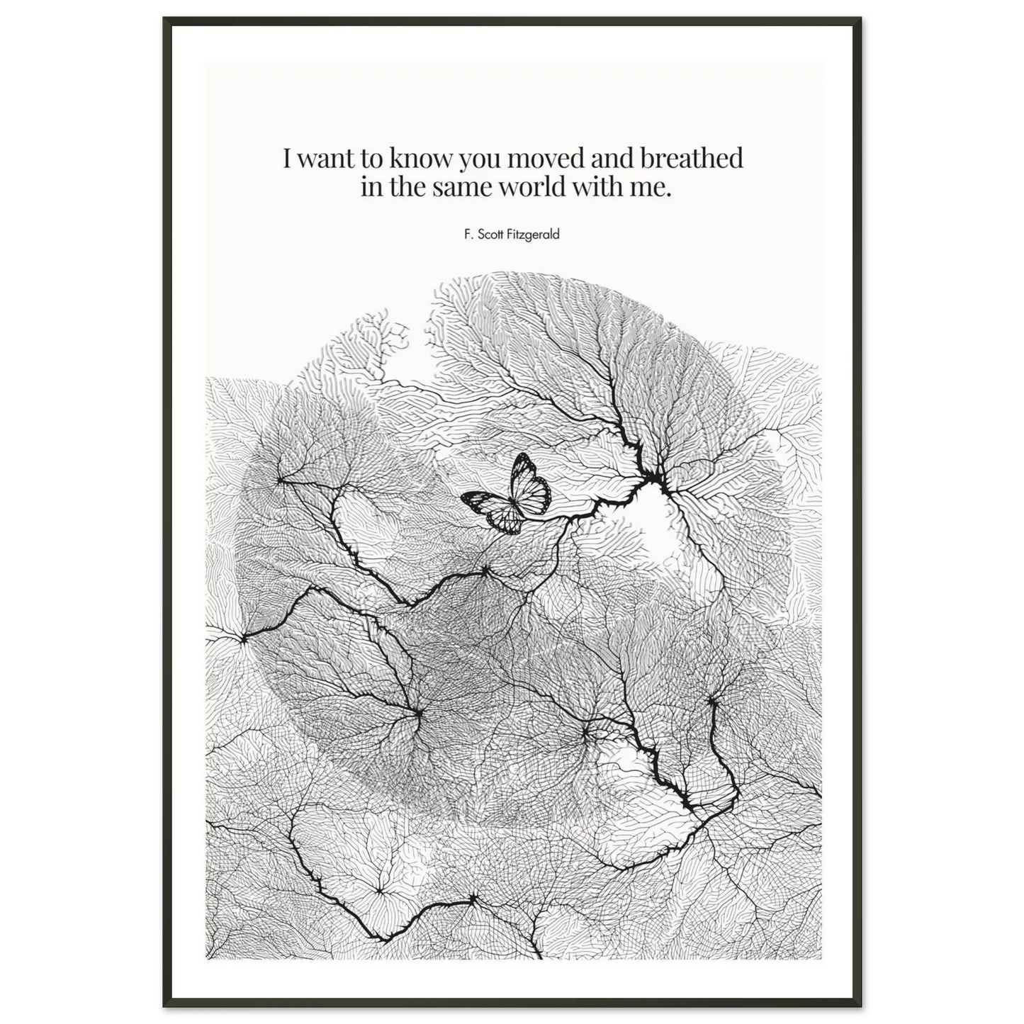 F. Scott Fitzgerald Quote Poster Art Print - INK & FRAME STUDIO