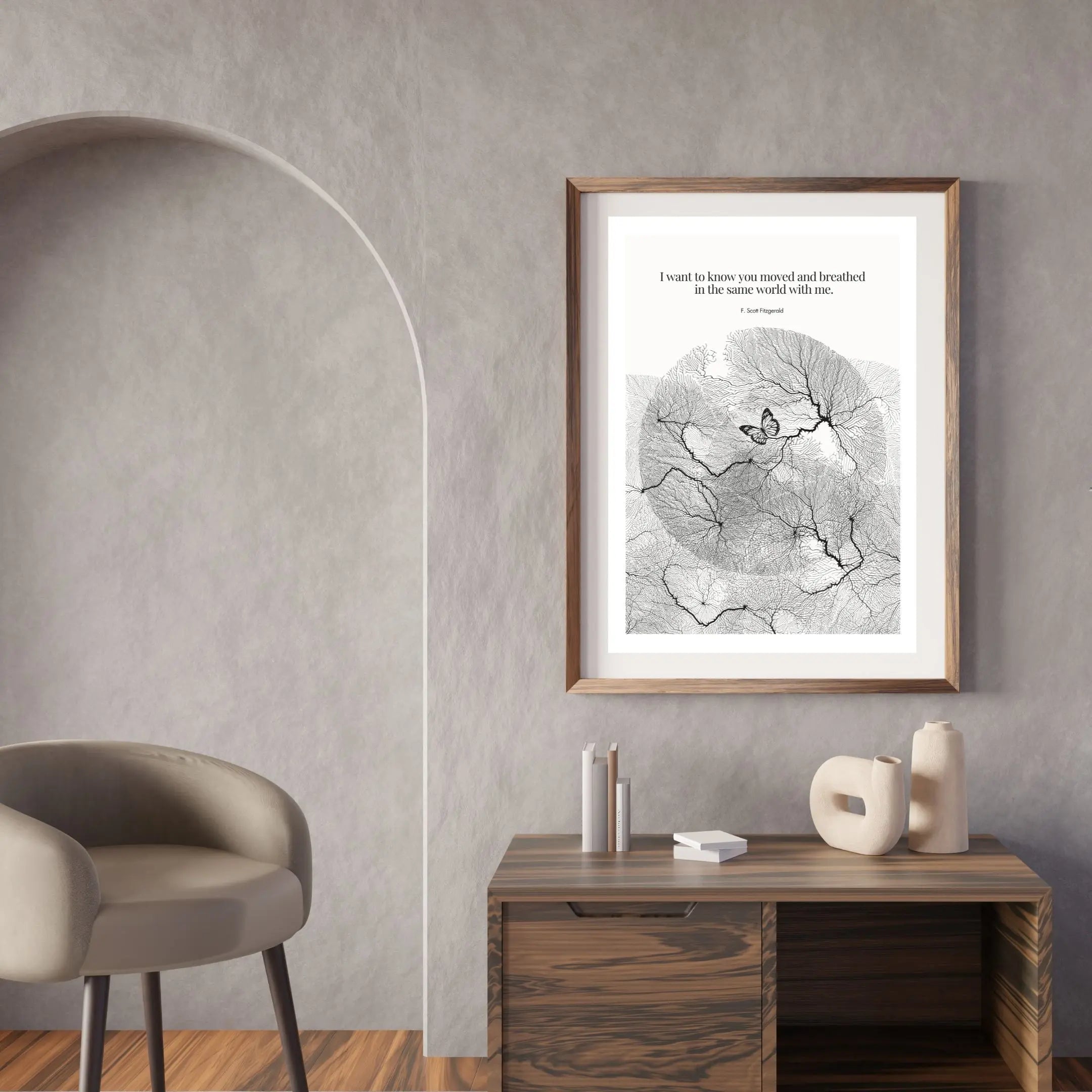 F. Scott Fitzgerald Quote Poster Art Print - INK & FRAME STUDIO