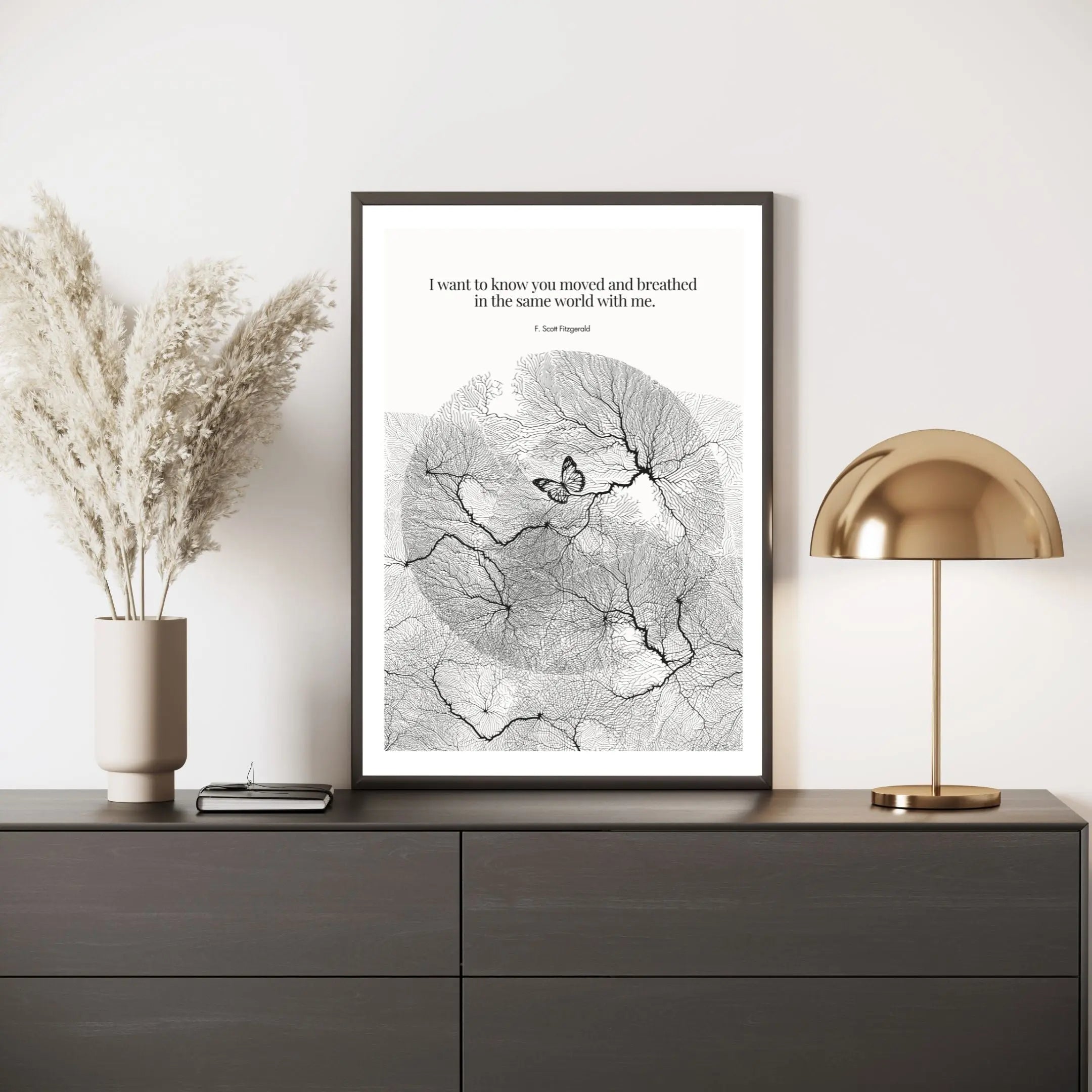 F. Scott Fitzgerald Quote Poster Art Print - INK & FRAME STUDIO
