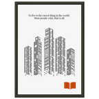 Oscar Wilde Quote Print – “To Live Is the Rarest Thing” Minimalist Wall Art - INK & FRAME STUDIO