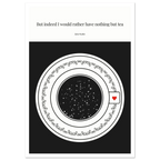 Jane Austen Quote Poster | Starry Night Teacup Art Print - INK & FRAME STUDIO