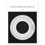 Jane Austen Quote Poster | Starry Night Teacup Art Print - INK & FRAME STUDIO