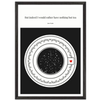 Jane Austen Quote Poster | Starry Night Teacup Art Print - INK & FRAME STUDIO