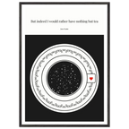 Jane Austen Quote Poster | Starry Night Teacup Art Print - INK & FRAME STUDIO