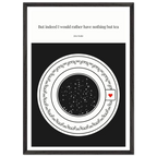 Jane Austen Quote Poster | Starry Night Teacup Art Print - INK & FRAME STUDIO