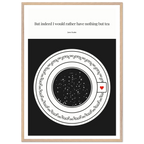 Jane Austen Quote Poster | Starry Night Teacup Art Print - INK & FRAME STUDIO