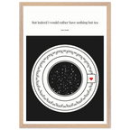 Jane Austen Quote Poster | Starry Night Teacup Art Print - INK & FRAME STUDIO