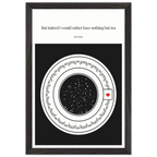 Jane Austen Quote Poster | Starry Night Teacup Art Print - INK & FRAME STUDIO
