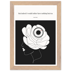 Jane Austen Tea Quote Poster  | Minimalist Line Art Print - INK & FRAME STUDIO